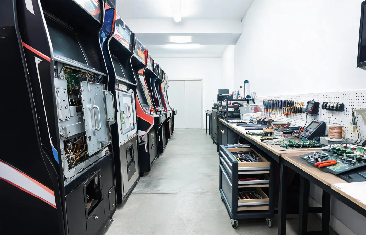 Arcade technician service route