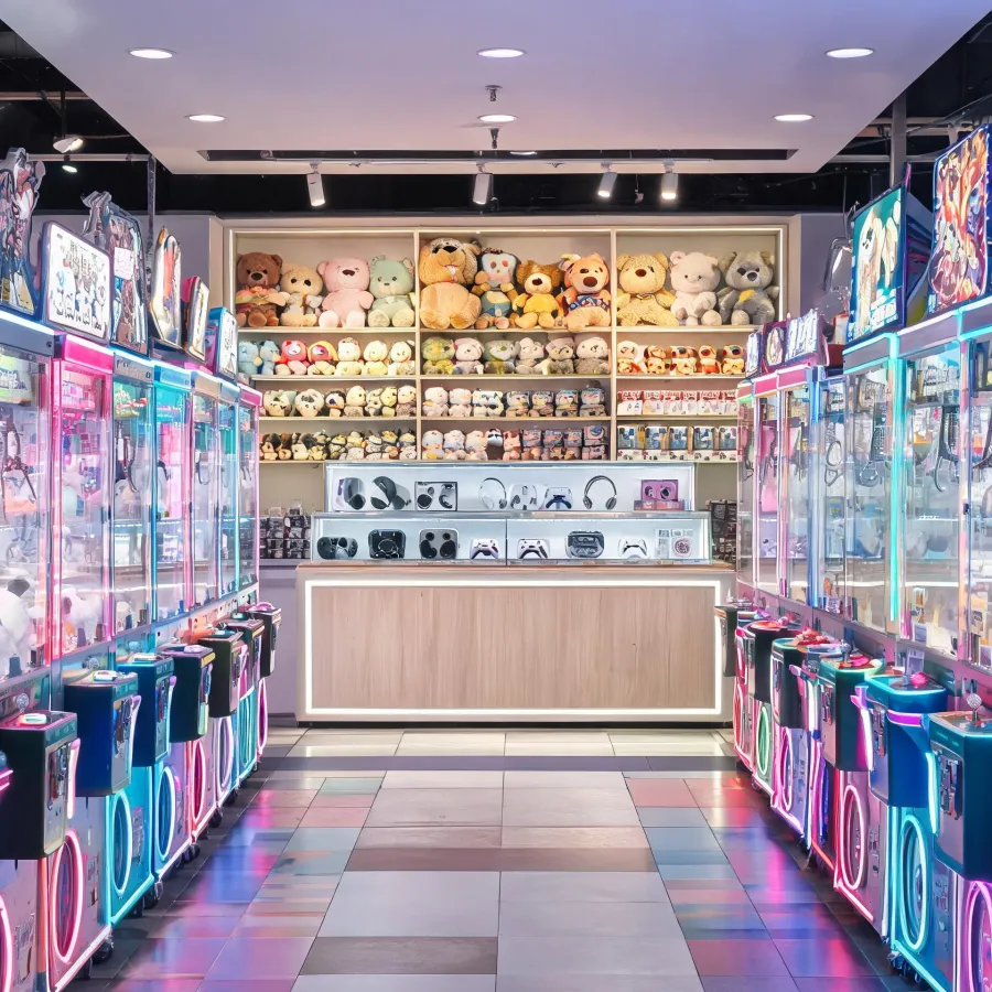 Visible arcade prize counter
